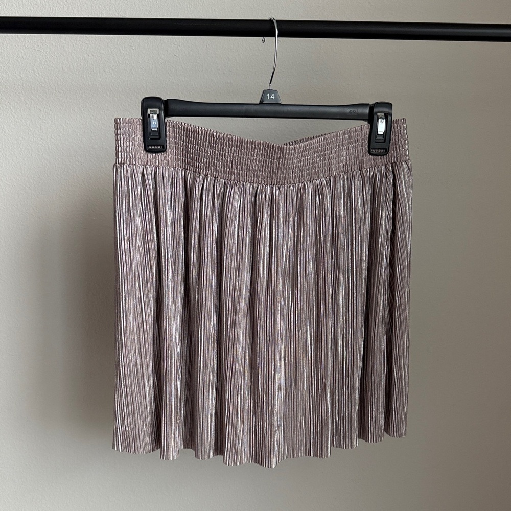 Aeropostale Shiny Silver Mini Skirt